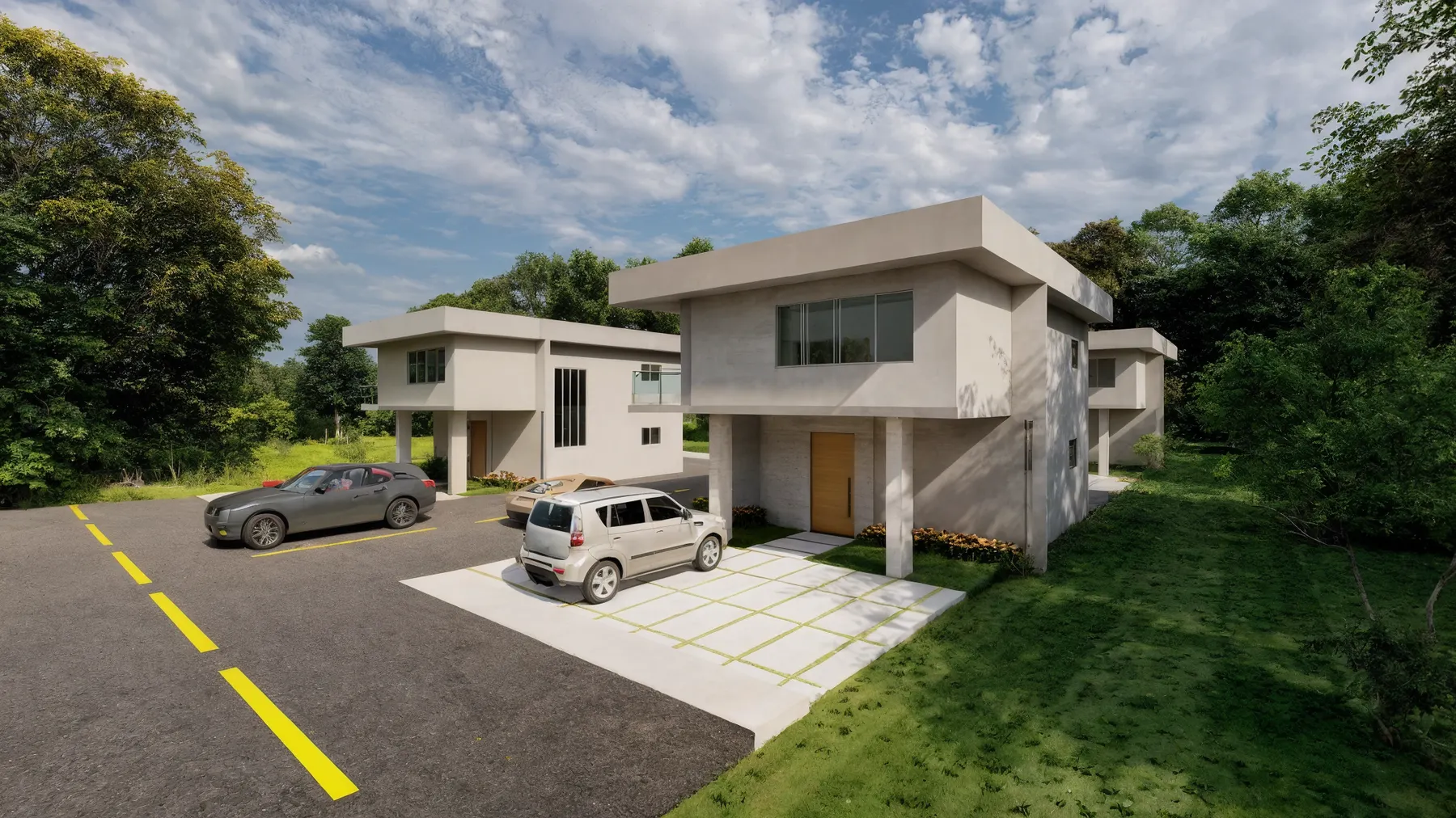 Render del Residencial Bávaro Punta Cana, obra de Magna Oriental
